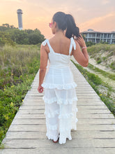 Load image into Gallery viewer, Belted Ruffle Maxi Dress
