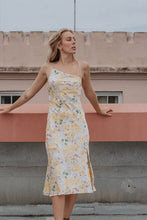 Load image into Gallery viewer, Floral Print Satin Midi Dress

