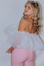 Load image into Gallery viewer, Rosie Organza Ruffle Top
