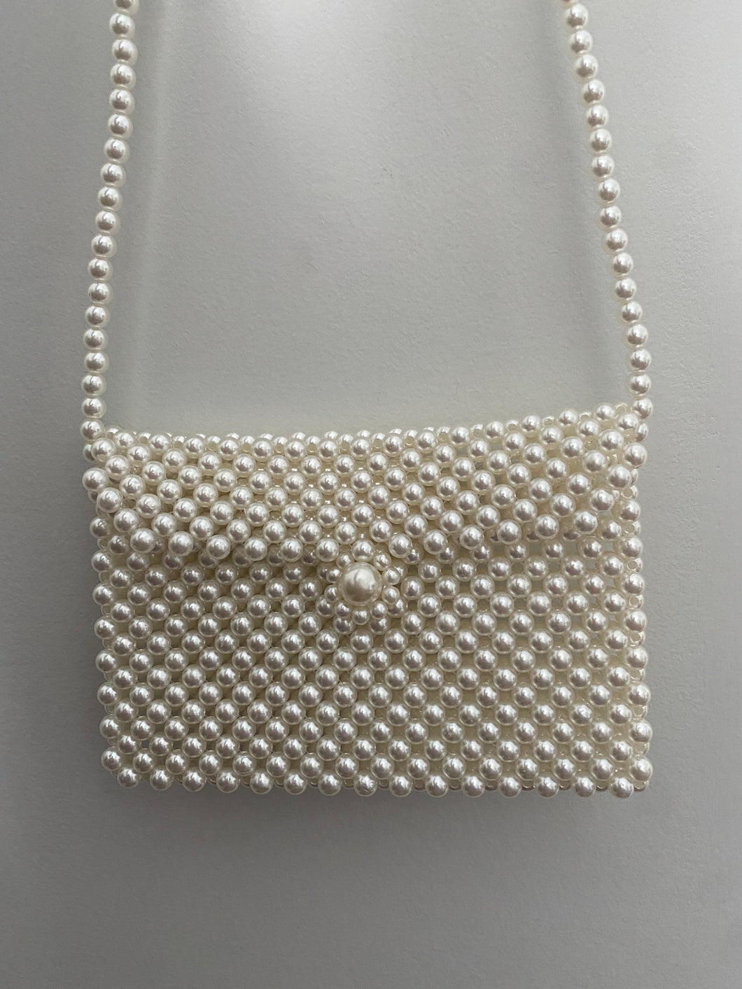Beaded Pearl Crossbody Bag